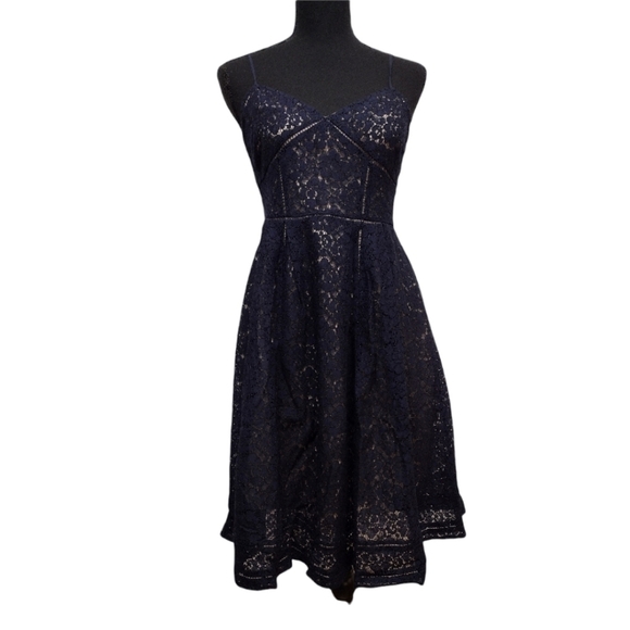 Joie Navy Lace Dress - Picture 1 of 11